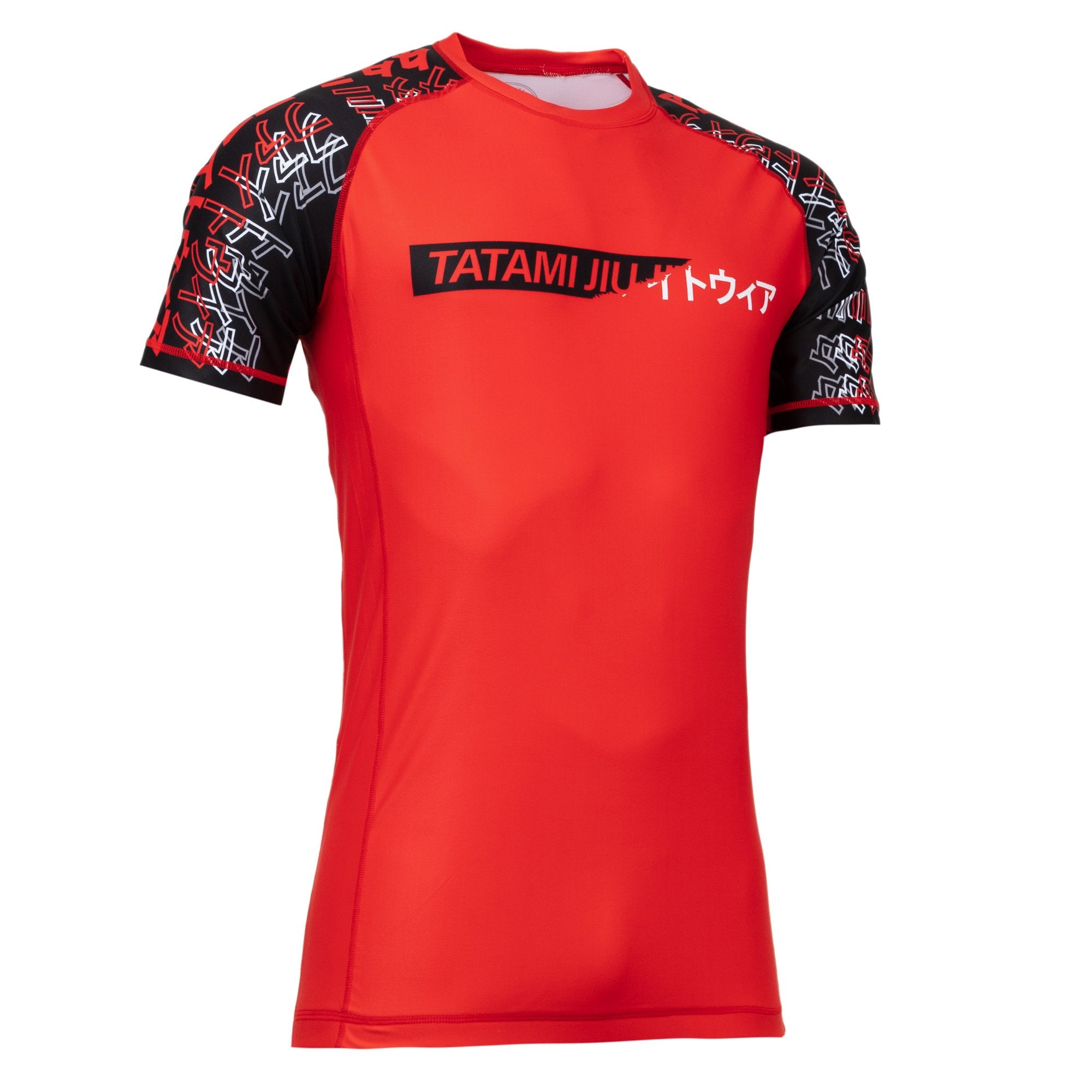 Tatami Mens No Gi  Uncover Short Sleeve Rash Guard - Red